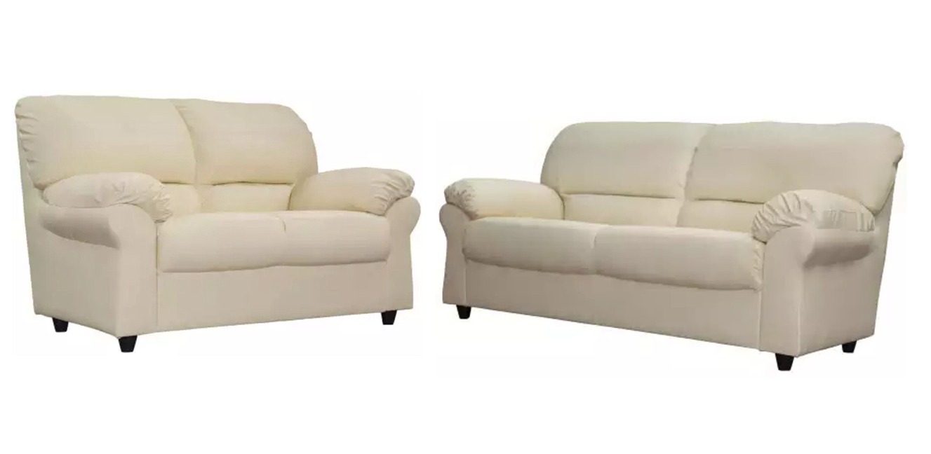 Artisan 3+2 Seater White Sofas