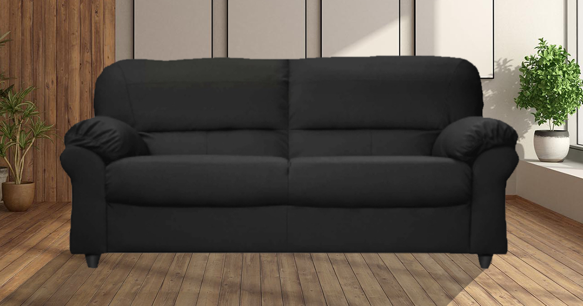 Artisan 3+2 Seater Black Sofas