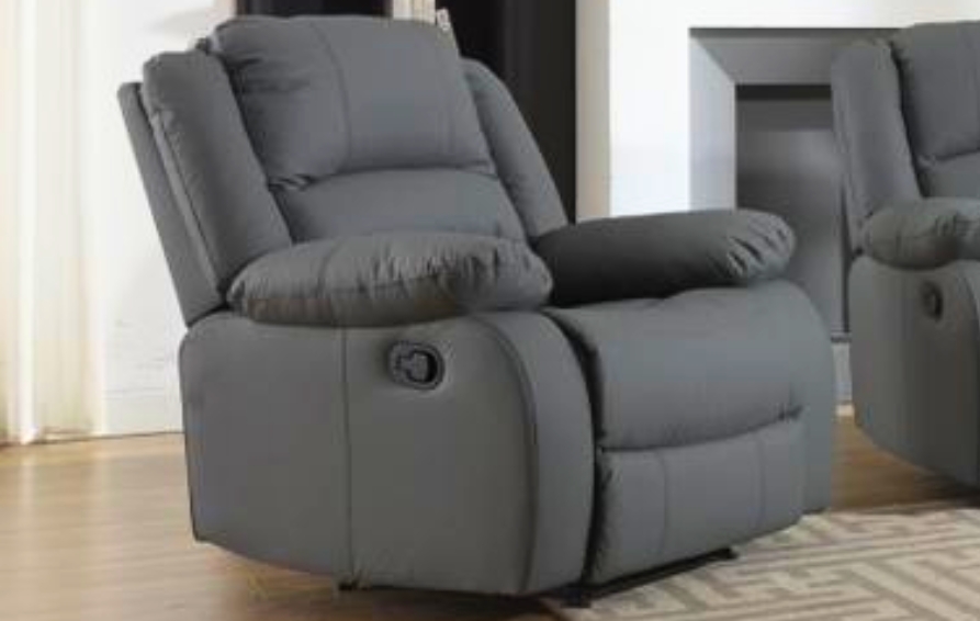 Lazy-B Grey Armchair Recliner